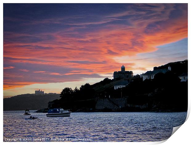 St Mawes and Pendennis Castle Print by K7 Photography