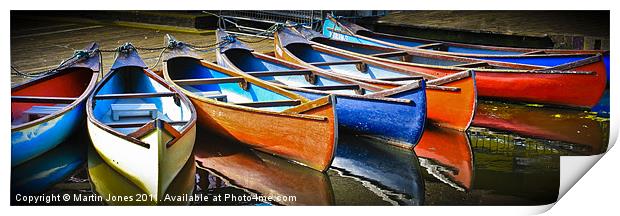 Boats for Hire Print by K7 Photography