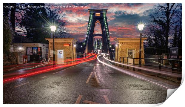 The Clifton Suspension Bridge Print by K7 Photography