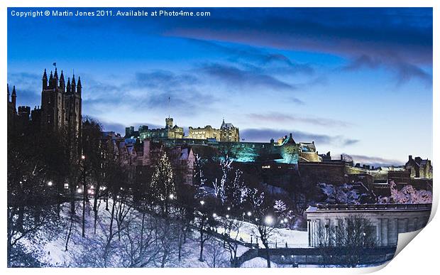 Winter comes to Edinburgh Print by K7 Photography