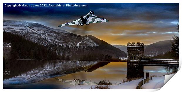 Vulcan Thunder over Howden Print by K7 Photography