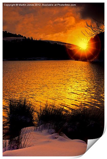 Sun Up at Derwent Print by K7 Photography