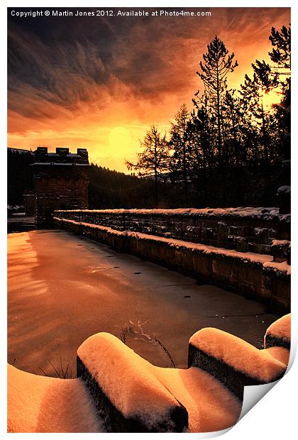Sun Up over Howden Dam Print by K7 Photography