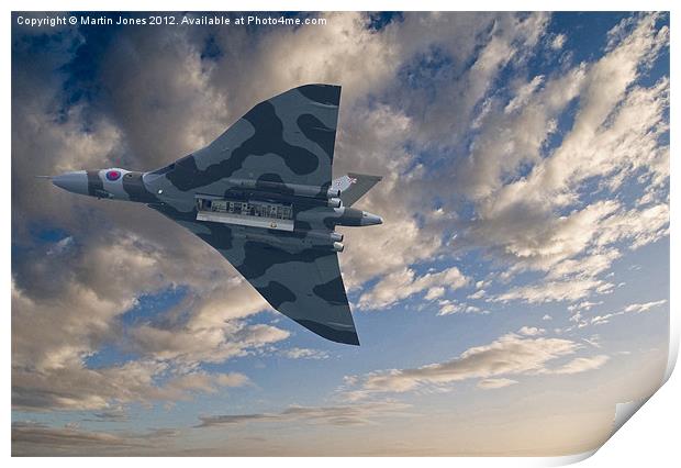 Avro Vulcan Sunset Print by K7 Photography