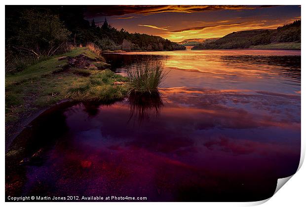 Reservoir Reflections Print by K7 Photography