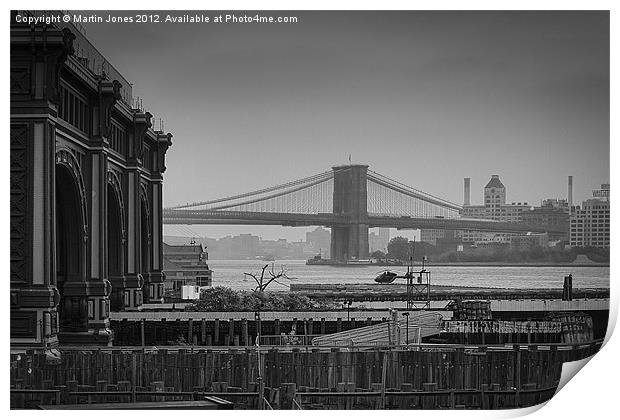 Brooklyn Bridge Print by K7 Photography