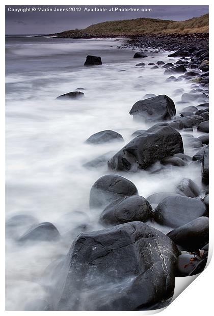Boulder Beach at Berwick Print by K7 Photography