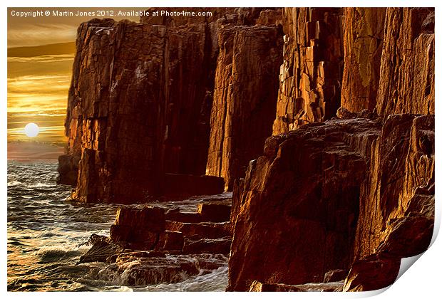 The Cliffs of the Outer Farne Print by K7 Photography