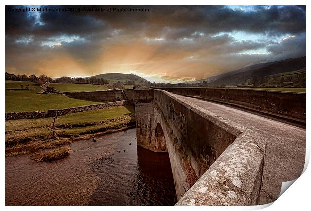The Burnsall Bridge in Yorkshire Dales Print by K7 Photography