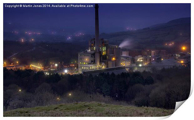  The Glow of Industry Print by K7 Photography