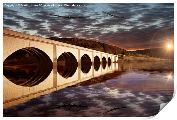  Lancasters over the Bridge Print by K7 Photography
