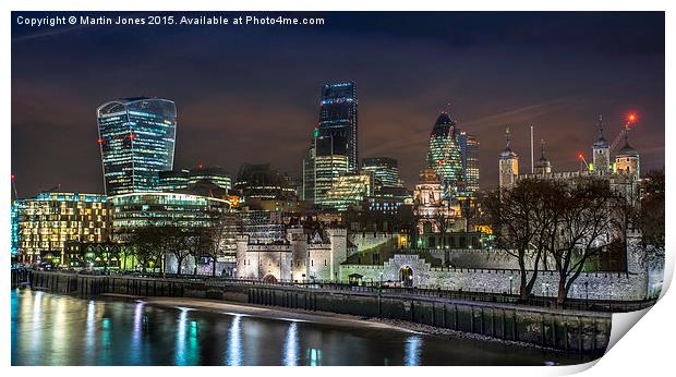  The Tower of London and the City Print by K7 Photography