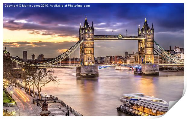 Tower Bridge Print by K7 Photography