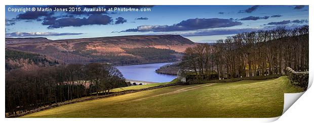  Over Ladybower from Crook Hill Print by K7 Photography