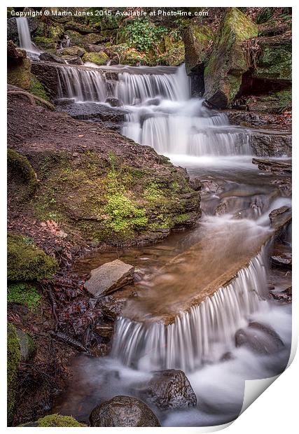  The Waterfalls of Lumsdale Print by K7 Photography