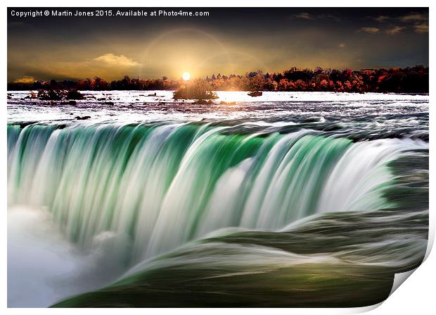  Niagara Glow Print by K7 Photography