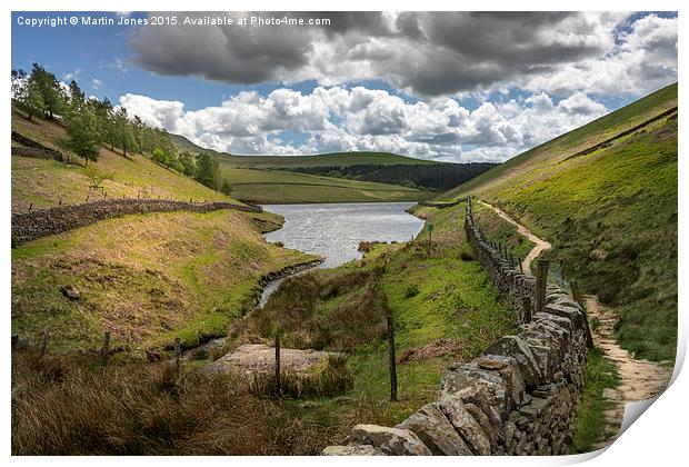  Kinder Reservoir from Williams Clough Print by K7 Photography