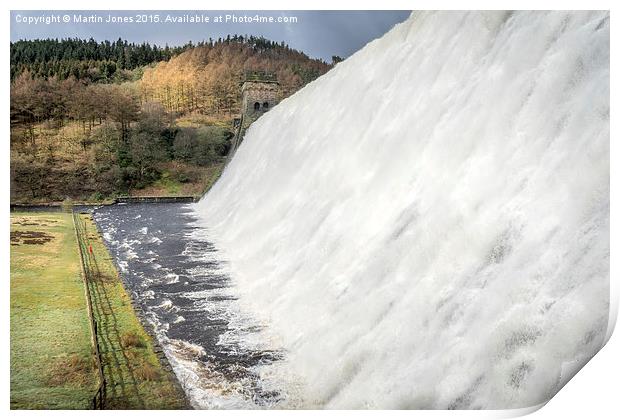  Derwent Dam in Full Speight Print by K7 Photography