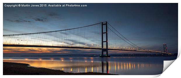  Big Bridge Sunset Print by K7 Photography