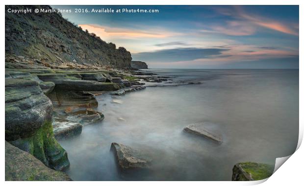 The Rocks of Old Hartley Print by K7 Photography
