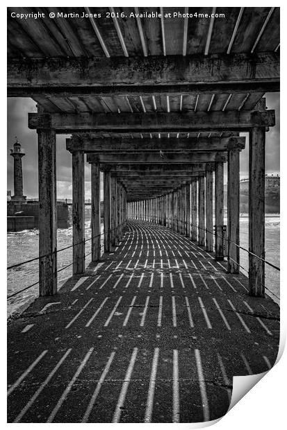 Under the Board Walk Down by the Sea Print by K7 Photography
