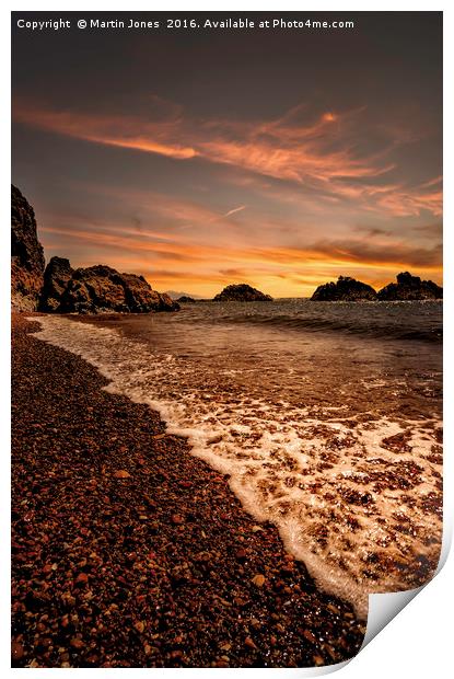 Evening on Llanddwyn Island Print by K7 Photography