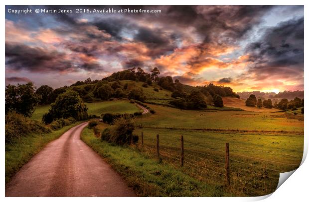 A North Yorkshire Sunset Print by K7 Photography