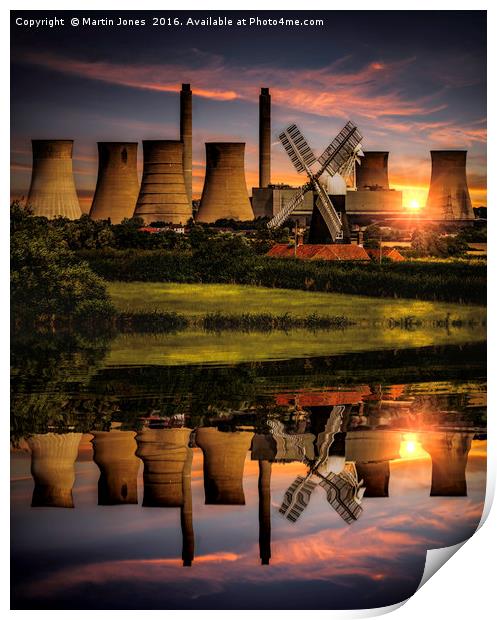 West Burton Reflections Print by K7 Photography