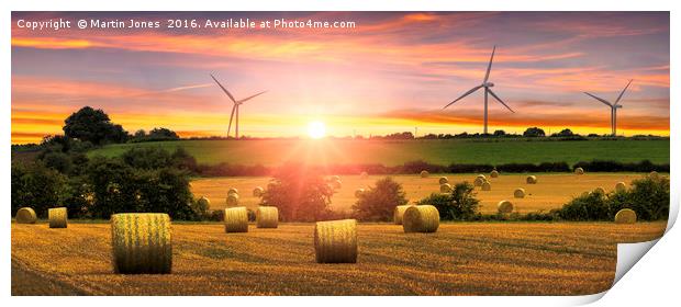 Sunset over Penny Hill Print by K7 Photography