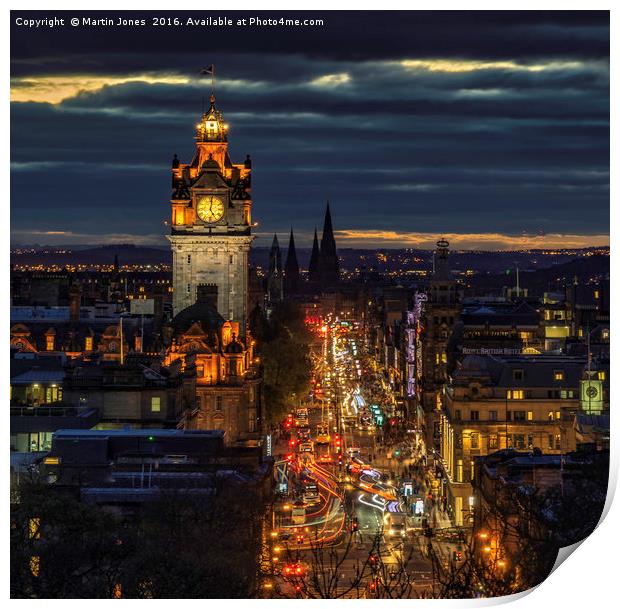 An Edinburgh Cityscape Print by K7 Photography