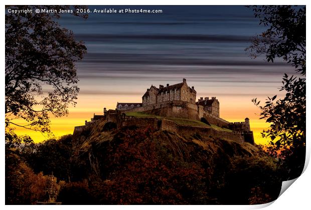The Castle at Dusk Print by K7 Photography