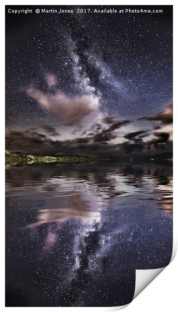 The Milky Way over the Ffraw Estuary, Aberffraw. Print by K7 Photography