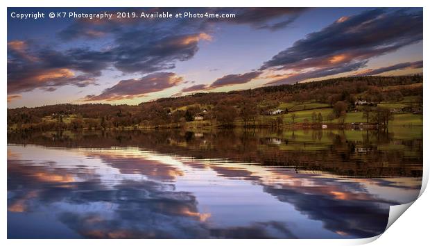Grizedale Reflections Print by K7 Photography