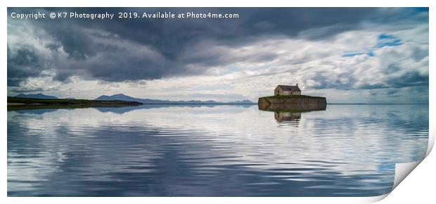 The Church in the Sea, Anglesey. Print by K7 Photography