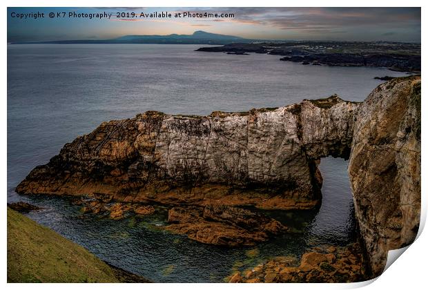The White Arch, Rhoscolyn, Anglesey. Print by K7 Photography