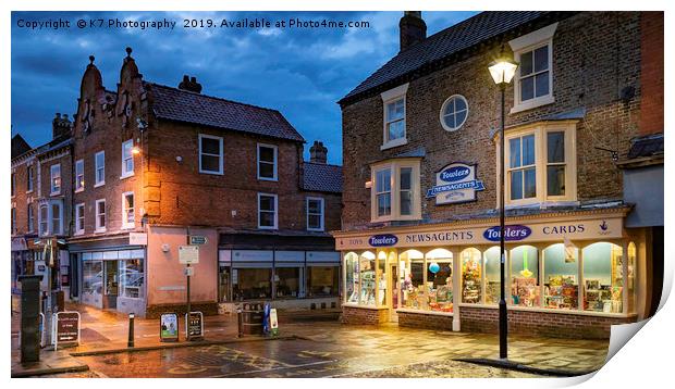 Thirsk Market Place Print by K7 Photography