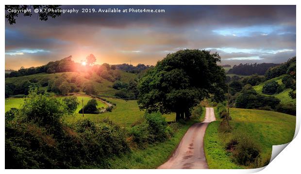 The Road from Boltby Print by K7 Photography