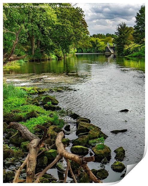 Late Summer on the River Don Print by K7 Photography