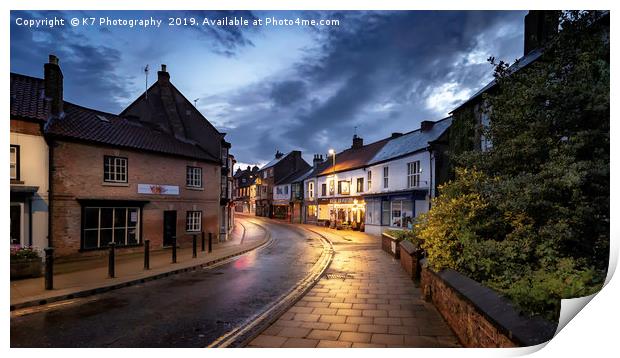 Finkle Street, Thirsk, North Yorkshire Print by K7 Photography