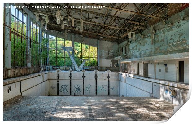 The Azure Swimming Pool, Chernobyl Exclusion Zone Print by K7 Photography