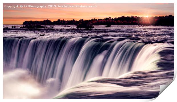 Horseshoe Falls, Niagara, Canada. Print by K7 Photography