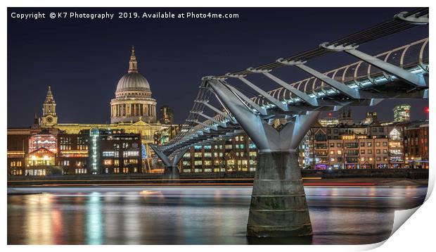 London Skyline Print by K7 Photography