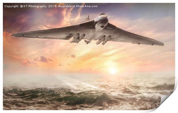 The Mighty Vulcan! Print by K7 Photography