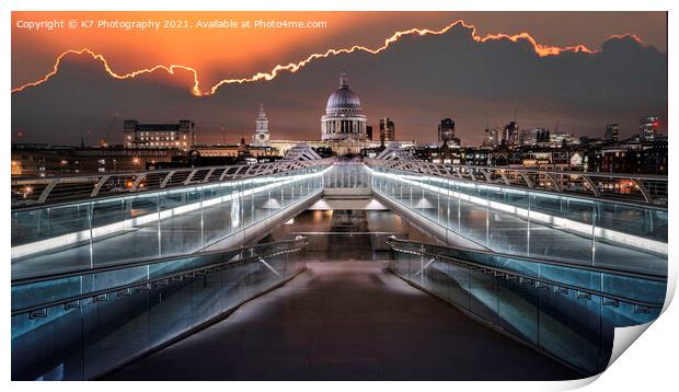 Marvel at London's Iconic Landmarks Print by K7 Photography