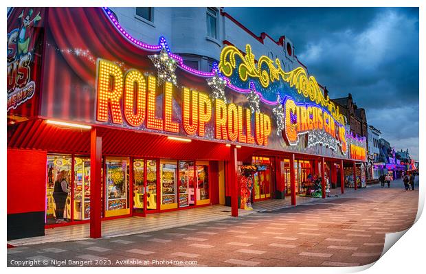 Roll Up Roll Up Print by Nigel Bangert