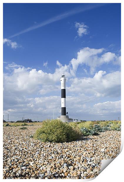Dungeness Lighthouse Print by Nigel Bangert
