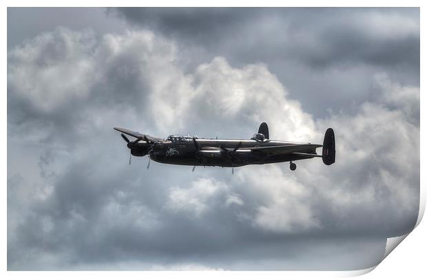 Lancaster Bomber EE139 Print by Nigel Bangert