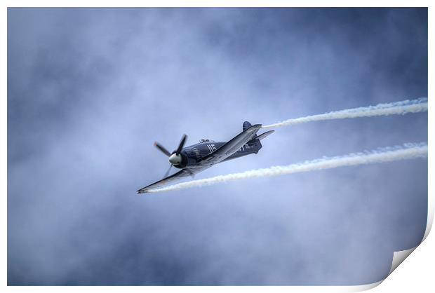 Hawker Sea Fury Print by Nigel Bangert