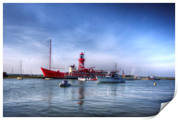 Tollesbury Lightship Trinity Print by Nigel Bangert