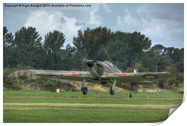  Mark 1 Hawker Hurricane Print by Nigel Bangert